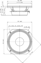 Difuzor woofer 6.5 inch 18 Sound 6NMB900 8 Ohm - Img 3