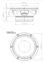 Difuzor woofer 8 inch 18 Sound 8MB400 8 Ohm - Img 2