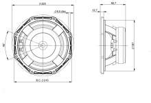 Difuzor woofer 8 inch B&C 8FG51 - 8 Ohm - Img 4