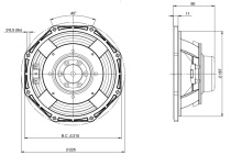 Difuzor woofer 8 inch B&C 8NDL51 - 4 Ohm - Img 4