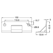 Coltar / punct de suspendare FX12 M9910 - Img 2