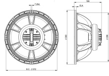 Difuzor coaxial 15 Inch B&C 15FHX76 - 8 Ohm - Img 4