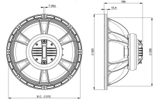 Difuzor coaxial 15 Inch B&C 15FHX76 - 8 Ohm - Img 4