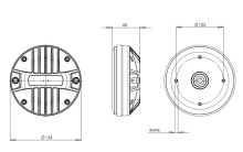 Difuzor driver 1.5 Inch B&C DE1080TN - 16 Ohm - Img 2