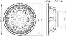 Difuzor woofer 10 inch B&C 10NDL88 - 8 Ohm - Img 4