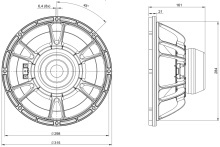 Difuzor woofer 12 inch B&C 12BG76 - 8 Ohm - Img 4