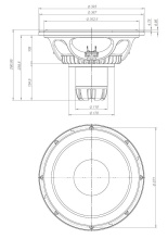 Difuzor woofer 15 inch 18 Sound 15NTLS3500 8 Ohm - Img 2