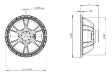 Difuzor woofer 15 inch B&C 15NDL76 - 4 Ohm - Img 4
