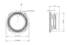Difuzor Woofer 6.5 Inch B&C 6MD38 16 ohm - Img 4