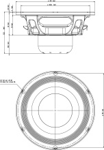 Difuzor woofer 8 inch 18 Sound 8NW650 8 Ohm - Img 3