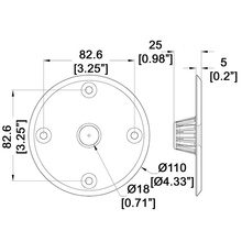 Flansa stativ - filet M3555 - M20 - Img 2