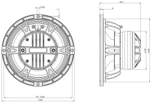 Difuzor coaxial 10 Inch B&C 10CXN76 - 8 Ohm - Img 4