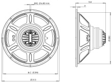 Difuzor coaxial 12 Inch B&C 12CLX64 - 8 Ohm - Img 4