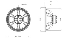 Difuzor coaxial 15 Inch B&C 15HCX76 - 8 Ohm - Img 4