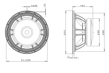 Difuzor woofer 12 inch B&C 12FW76 - 8 Ohm - Img 4