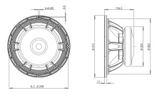 Difuzor woofer 12 inch B&C 12FW76 - 8 Ohm - Img 4