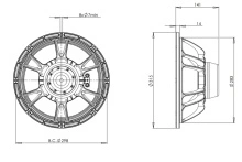 Difuzor woofer 12 inch B&C 12NDL76 - 16 Ohm - Img 4