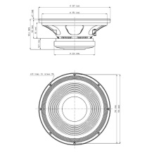 Difuzor woofer 15 inch 18 Sound 15LW1401 8 Ohm - Img 2