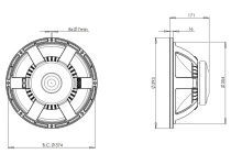 Difuzor woofer 15 inch B&C 15PS76 - 8 Ohm - Img 3