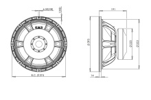 Difuzor woofer 15 inch B&C 15TBW100 - 8 Ohm - Img 4