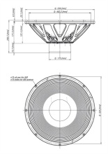 Difuzor woofer 21 inch 18 Sound 21iD 2 Ohm - Img 3