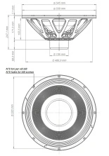 Difuzor woofer 21 inch 18 Sound 21LW4100 8 Ohm - Img 3