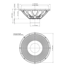 Difuzor woofer 21 inch 18 Sound 21NLW9001 8 Ohm - Img 3