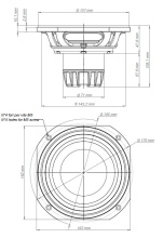 Difuzor woofer 6.5 inch 18 Sound 6NTL2000 8 Ohm - Img 3
