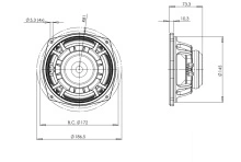 Difuzor Woofer 6.5 Inch B&C 6MDN44 - 8 Ohm - Img 4
