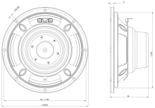 Difuzor woofer 8 inch B&C 8CLA64 - 8 Ohm - Img 4