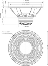 Difuzor Coaxial 15" 18 Sound 15NCX1000 8 Ohm - Img 3