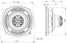 Difuzor coaxial 6.5 Inch B&C 6CXN36 - 8 Ohm - Img 4
