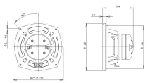 Difuzor coaxial 6.5 Inch B&C 6HCX51 - 8 Ohm - Img 4
