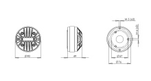 Difuzor driver 1 Inch B&C DE14TN - 16 Ohm - Img 2