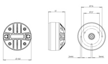 Difuzor driver 1 Inch B&C DE200 - 16 Ohm - Img 2