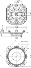 Difuzor woofer 10 inch 18 Sound 10NDA610 8 Ohm - Img 2