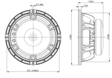 Difuzor woofer 10 inch B&C 10FW64 - 8 Ohm - Img 4