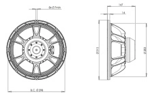 Difuzor woofer 12 inch B&C 12NW76 - 8 Ohm - Img 4