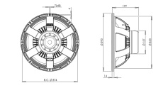 Difuzor woofer 15 inch B&C 15NBX100 - 4 Ohm - Img 4