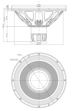 Difuzor woofer 21 inch 18 Sound 21NTLW5000 8 Ohm  - Img 3