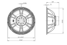Difuzor woofer 21 inch B&C 21SW115 - 4 Ohm - Img 4