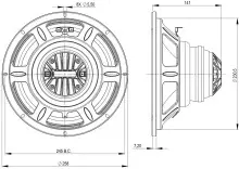 Difuzor coaxial 10 Inch B&C 10CLX64 - 8 Ohm - Img 4