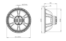 Difuzor coaxial 15 Inch B&C 15CXN76 - 8 Ohm - Img 4