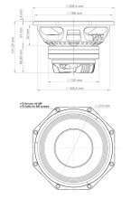 Difuzor Coaxial 8" 18 Sound 8NCX750 8 Ohm - Img 3