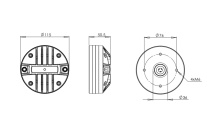 Difuzor driver 1.4 Inch B&C DE620TN- 8 Ohm - Img 2