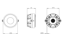 Difuzor driver 1 Inch B&C DE10 - 8 Ohm - Img 2