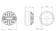 Difuzor driver 1 Inch B&C DE160 - 8 Ohm - Img 2
