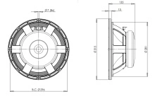 Difuzor woofer 12 inch B&C 12PE32 - 8 Ohm - Img 4
