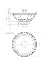 Difuzor woofer 18 inch 18 Sound 18LW1251 8 Ohm - Img 3