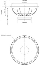 Difuzor woofer 18 inch 18 Sound 18LW2400 4 Ohm - Img 3